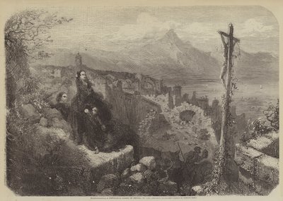 Fuentarabia, een favoriete plek van keizerin Eugenie door Gustave after Dore