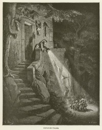Klein Duimpje door Gustave after Dore