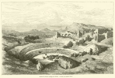 Ruïnes van het antieke theater van Merida door Gustave after Dore