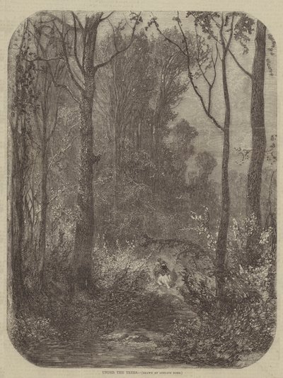 Onder de bomen door Gustave after Dore