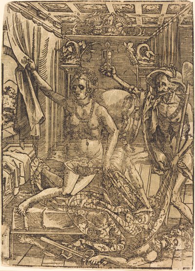 De Dood en de Courtisane door after Hans Sebald Beham