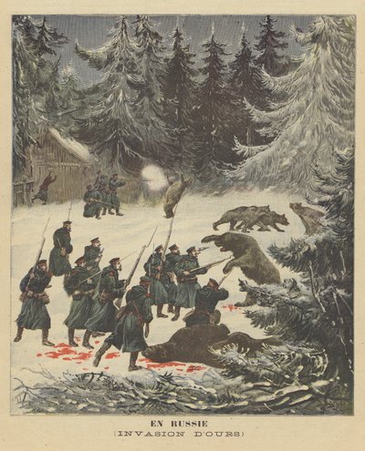 Een invasie van beren in Rusland door after Henri Meyer