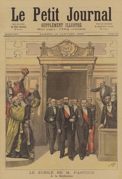 Vieringen ter ere van de 70e verjaardag van Louis Pasteur aan de Sorbonne door after Henri Meyer