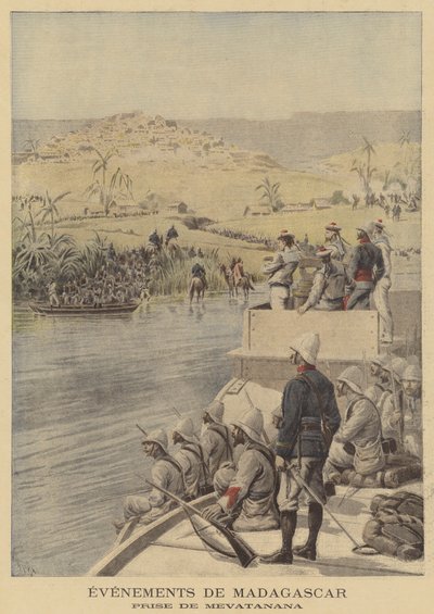 Gebeurtenissen in Madagaskar door after Henri Meyer