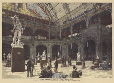 Tentoonstelling van beeldhouwkunst in het nieuwe paviljoen van het Palais de l
