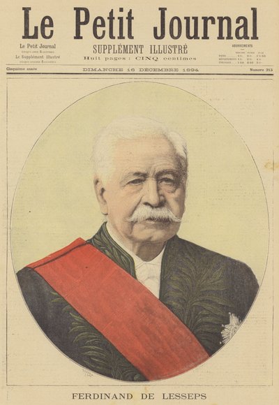 Ferdinand de Lesseps door after Henri Meyer