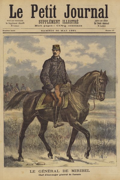 Generaal de Miribel, Chef van de Franse Generale Staf door after Henri Meyer