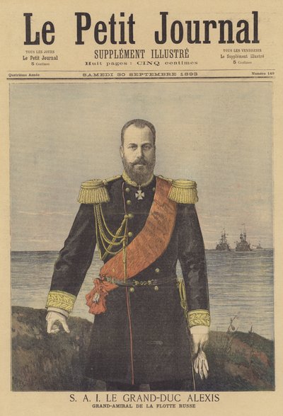 Grootvorst Alexei, grootadmiraal van de Russische vloot door after Henri Meyer