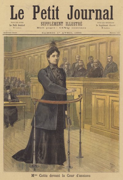 Mevrouw Cottu voor het Hof van Assisen door after Henri Meyer