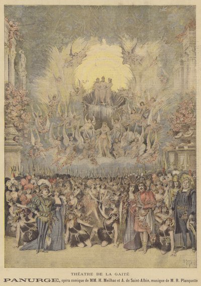 Panurge, komische opera in het Théâtre de la Gaîté door after Henri Meyer