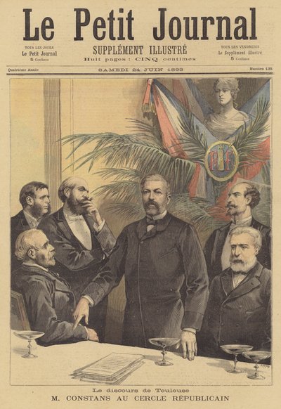 Toespraak van Jean Antoine Ernest Constans tot de Cercle Republicain in Toulouse door after Henri Meyer