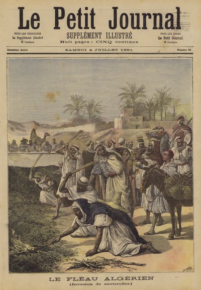De Algerijnse plaag door after Henri Meyer