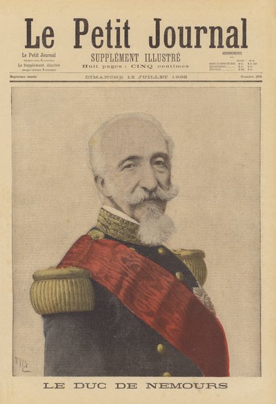 De hertog van Nemours door after Henri Meyer
