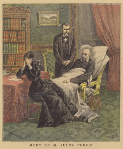 De dood van Jules Ferry door after Henri Meyer