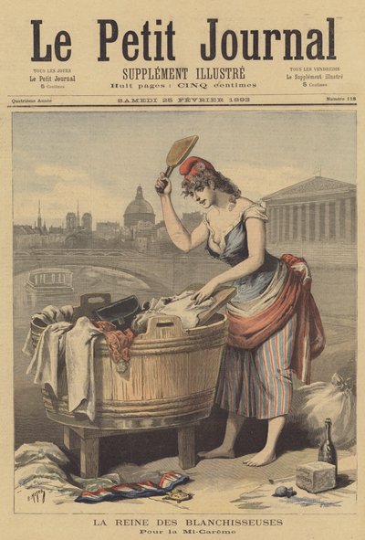 De koningin van de wasvrouwen door after Henri Meyer