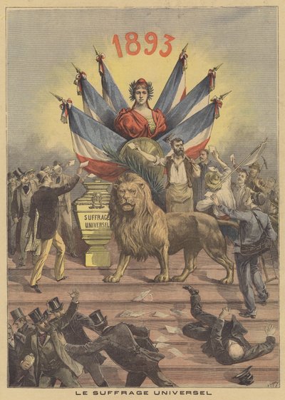 Algemeen kiesrecht door after Henri Meyer