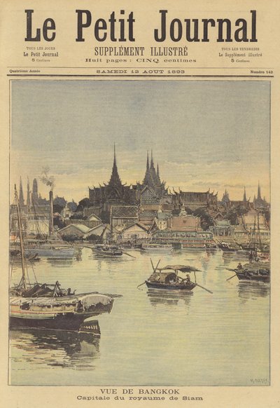 Uitzicht op Bangkok door after Henri Meyer