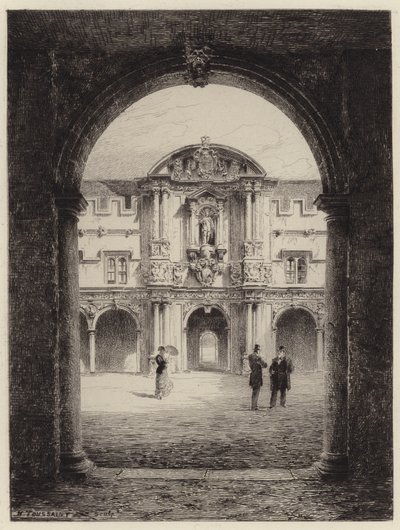 Poort van St Johns College door after Henri Toussaint