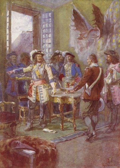 Mijn kanonnen zullen mijn antwoord geven, Frontenac, 1690 door after Henry Sandham