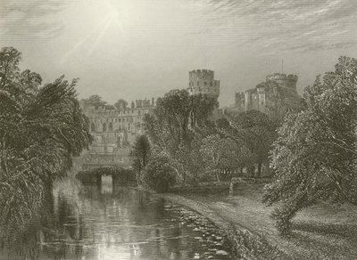 Warwick Castle, voor de brand door Henry after Warren