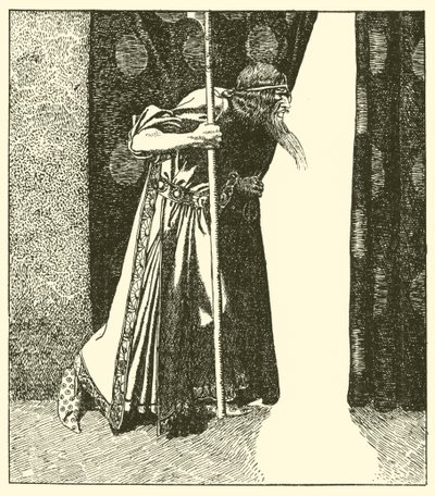 Koning Mark broedt onheil door after Howard Pyle