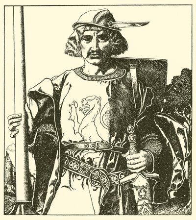 Sir Lionel van Brittannië door after Howard Pyle