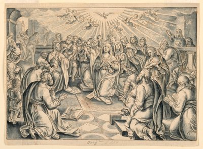 Scène uit Handelingen der Apostelen, naar Stradanus door after Jan van der Straet, called Stradanus