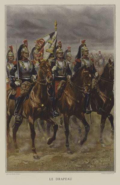 De Vlag door after Jean Baptiste Edouard Detaille