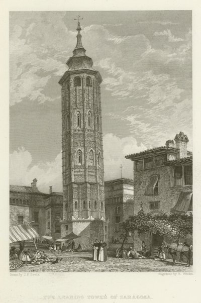 De Scheve Toren van Saragoza door after John Frederick Lewis