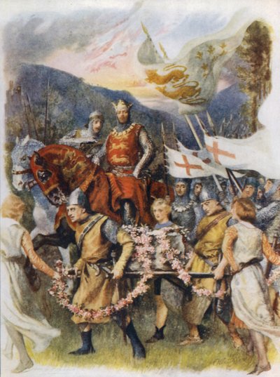 Het brengen van de kroningssteen uit Scone door after John Henry Frederick Bacon