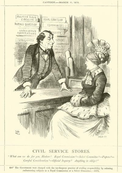 De Ambtenarenwinkels door after John Tenniel