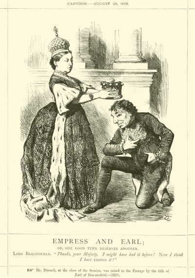 Keizerin en Graaf; of, een goede beurt verdient een andere door after John Tenniel