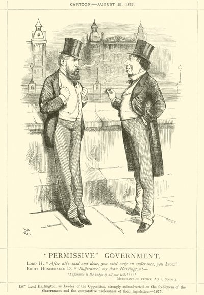 Toestemmende Regering door after John Tenniel