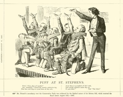 Puff bij St. Stephens door after John Tenniel