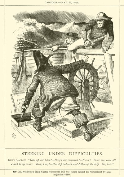 Navigeren onder Moeilijkheden door after John Tenniel