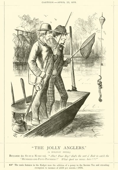 De Vrolijke Vissers, Een Vakantie Idyll door after John Tenniel