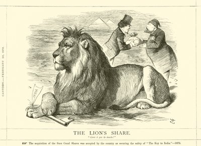 Het Leeuwendeel door after John Tenniel