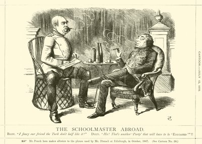 De Schoolmeester in het Buitenland door after John Tenniel