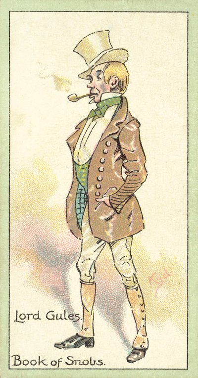 Lord Gules, Book of Snobs (chromolitho) door after Joseph Clayton Clarke