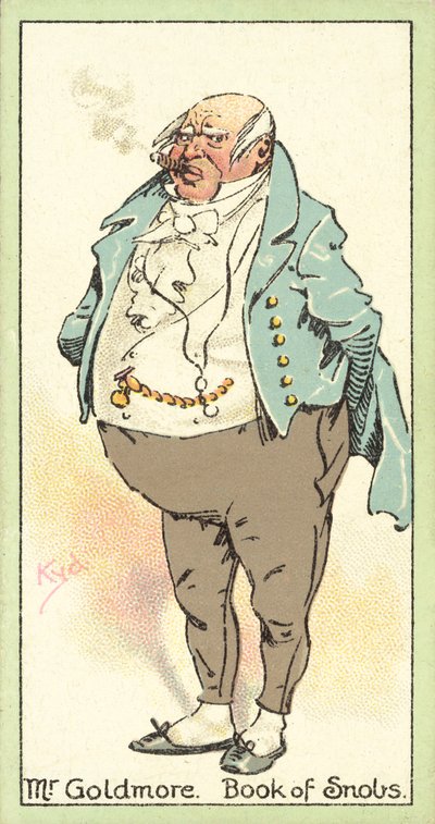 Mr Goldmore, Book of Snobs (chromolitho) door after Joseph Clayton Clarke