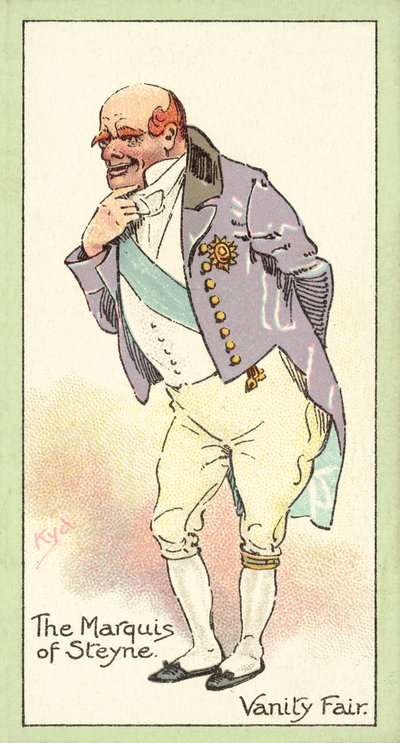 De Markies van Steyne, Vanity Fair (chromolitho) door after Joseph Clayton Clarke