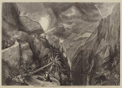 De slag om Fort Bard door after Joseph Mallord William Turner