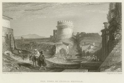 Het graf van Cecilia Metella door after Joseph Mallord William Turner