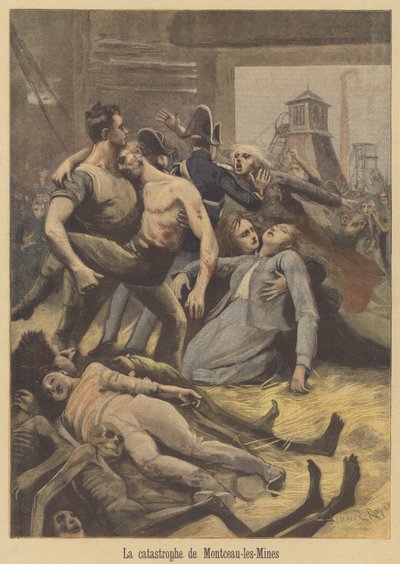 Mijnramp in Montceau-les-Mines door after Lionel Royer