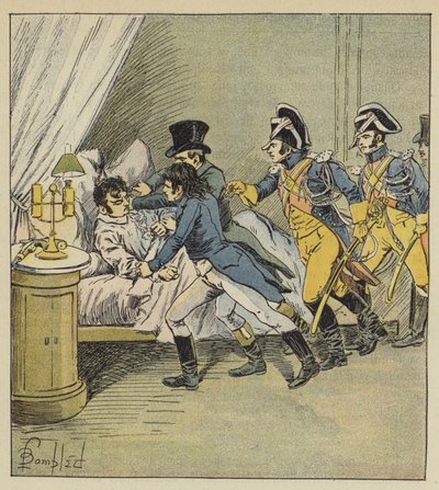 Arrestatie van Pichegru door after Louis Charles Bombled