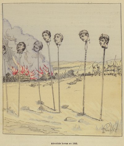 Hova-wreedheden in 1845 door after Louis Charles Bombled