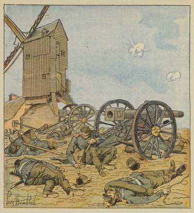 Duitse batterij uitgeschakeld door de zefieren door after Louis Charles Bombled