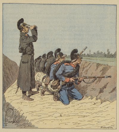 Beiers in de loopgraaf door after Louis Charles Bombled
