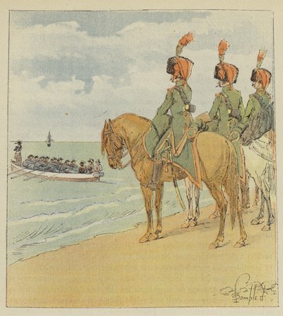 Bonaparte verlaat Egypte door after Louis Charles Bombled