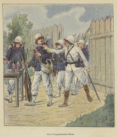 Bij de vergiftiger Shaw door after Louis Charles Bombled